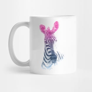 Zebra Superimposed Watercolor Mug